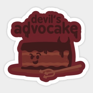 Devil's Advocake Sticker